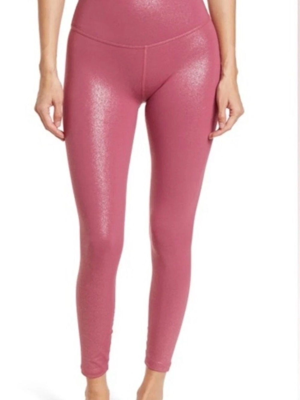 Beyond Yoga Shimmery Plum High-Waist Leggings - Picture 4 of 6